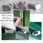 Bolts For Greenhouse 11mm CROPPED Head Greenhouse Bolts And Nuts Choose Quantity