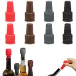 8pcs Silicone Wine Bottle Stoppers, Bottle Stopper, Wine Bottle Cork 4 Colours