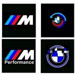 No fading 2x LED HD Door Welcome Courtesy Ghost Shadow Lights HD For BMW Series