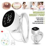 Wearable Electric Breast Pump 3 Modes 9 Levels Hands-Free Painless Tool Mother