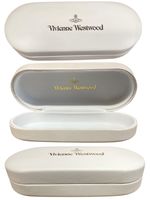 Original Vivienne Westwood White Hard Eyeglass/Sunglass Case Stylish & Authentic