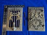 Vintage Lions Brass Speakeasy With Door Knocker And Peep Hole and Machine Screws