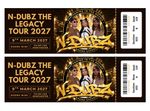 N-Dubz The Legacy Tour 2027 Personalised Souvenir Mock Memorabilia Ticket