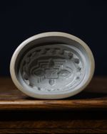 Vintage Stoneware Jelly Mould Candle Design 14cm