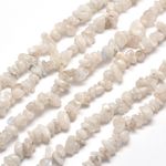 Rainbow Moonstone Gemstone Bead Chips - Natural White Crystals - 5~8mm -1 Strand