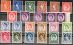 QEII 1960 Wildings Phosphor Set of 23 Values SG610 - SG618a MNH
