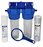 Aquati 2 Stage HMA High Flow Water Filter Koi Ponds Garden Hose Connectors