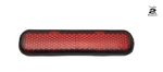 REAR LONG RED STRIP STICK ON REFLECTOR CAR MOTORCYCLE BICYCLE , UK STOCK