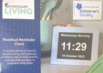 Ravencourt Living Rosebud Alzheimer’s / Dementia Reminder Clock 