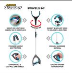 FOLDABLE LITTER PICKER GRABBER REACHER TOOL LONG REACH HOOP STICK WITH LED LIGHT