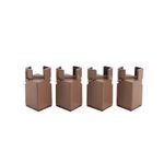 4 Pieces Chair Leg Riser with Clamp Sturdy Block Lifts Long-Lasting