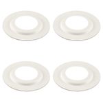 ElekTek Metal Lamp Shade Reducer x4 29mm hole for B22 Bayonet x 60mm ext. dia.