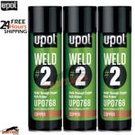 3X U-POL WELDC/AL WELD#2 Weld Through Primer COPPER Rich Aerosol - 450ML