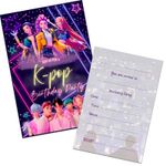 Kpop Monster Party Invitations Birthday Invites K-pop WRITE ON Quick Delivery