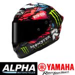 HJC RPHA 1 v2 FIM FIM 2 22.06 Motorcycle Race Helmet - Carbon Funky Diablo