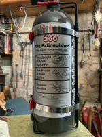 1 X Lifeline Hand Held Fire Extinguisher 2KG Zero 360 Novec FIA MSA MUK rally