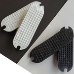 Stirrup Treads - Horse Riding Rubber Fillis Stirrup Treads - 5 inch - BLK/WHT
