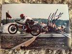 GIACOMO AGOSTINI HAND SIGNED 12X8” PHOTO  YAMAHA SUZUKI MV AUGUSTA 15 X CHAMPION