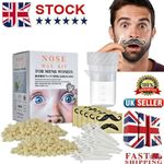 Nose Ear Hair Removal Wax Kit Painless & Easy Mens Nasal Waxing Strip Remover UK