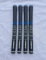 x4 Lamkin Sonar Midsize Plus Black & Blue Golf Grips + Tape