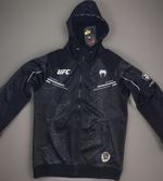 UFC Authentic Adrenaline Fight Night by Venum Mens Full Zip Hoodie - Black