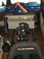 Logitech G923 Fullset Up With Porche Gt3 Steering Wheel And Foldable Play Seat