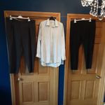 Bundle Of Mens Clothes XL work smart trousers shirt 