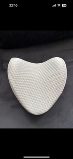 Contour Leg Elevation Pillow, White, Contoured with Removable Cover