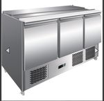 Adexa Fridge Triple 3 Door Saladette Stainless Steel 
