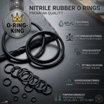 2mm cord thickness premium O-rings made of NBR70 in carbon black, sealing rings