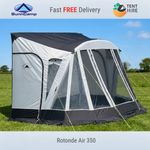 Sunncamp Rotonde Air 350 Inflatable Caravan Porch Awning Tried On
