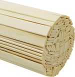 120 Pcs 40Cm Strong Natural Bamboo Strips, Wooden Craft Sticks, Extra Long Wood