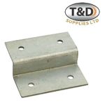 Timco Timber Fence Panel Z Clip Brackets 60 x 56 x 15mm – Galvanised Steel Fixin