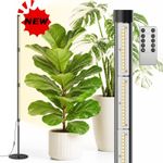SANSI T10 Pro Vertical Grow Light 80W Full Spectrum Tall Plant Lamp Timer 4.4FT