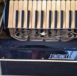 Fontanella Small Black Piano Accordion 20 Treble 12 Bass Stradella, Case