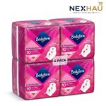 4 Pack Bodyform Cour-V Ultra Normal Sanitary Towels Wings 10s x4 - Bulk Pack