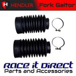 Fork Gaitors Black Length 160mm Top 42mm Bottom 62mm (Triumph) Hendler