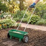 Charles Rose 12L Rotary Spreader for Seeds, Fertiliser, Salt or Grass Seed