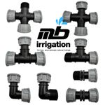 TAVLIT 1" Swivel Manifold Fittings Valve Box Connectors Tee Elbow Cross Coupler