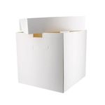 Tall Cake Boxes with Lid, Cakes box Wedding birthday 8, 10, 12, 14 Inch (White)