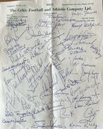 Unique Selection Of Celtic Legends Autographs