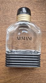 1984 Armani Eau Pour Homme, original formulation, Vintage, Empty Bottle.