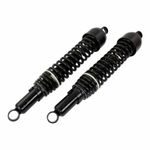 405MM EYE TO EYE FITTING TWIN SHOCKS SHOCK ABSORBERS WITH BUSHES BLACK