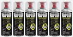 6 X UPOL RAPTOR 2K TOUGH BED LINER U-POL PROTECTOR  - 400ML AEROSOL -  BLACK