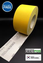 75mm HOOK and LOOP 70mm Sandpaper Roll Sanding Strips Vecro Backed DEERFOS