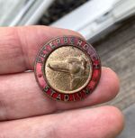 Vintage Peterborough Stadium Enamel Pin Badge Greyhound Dog Whippet Racing Club