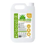 Clearell ALOE VERA Hand Sanitiser LIQUID 5 Litres Kills 99.9% Alcohol Free 5L