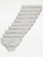 Toddler Boys 10 Pack Plain White Briefs Pants 2-3 years