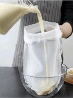 Reusable Nylon Fine Mesh Wine Strainer Coffee Filter Cheese Cloth Nut Milk Bag