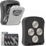 Magnetic Key Box for Under Car,  Combination Lock Box with Strong Magnets,7058
